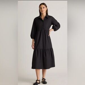 Quince MIdi Black Women's Dress